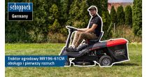 Obsługa i pierwszy rozruch traktora ogrodowego Scheppach MR196 61CM